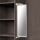 平开门衣柜全身全身镜柜内对开门旋转推拉轨道折叠伸缩隐形全身镜