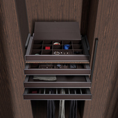 架 抽五金配件伸缩格子抽裤 衣柜拉篮抽屉式 内置衣帽间衣柜首饰盒裤