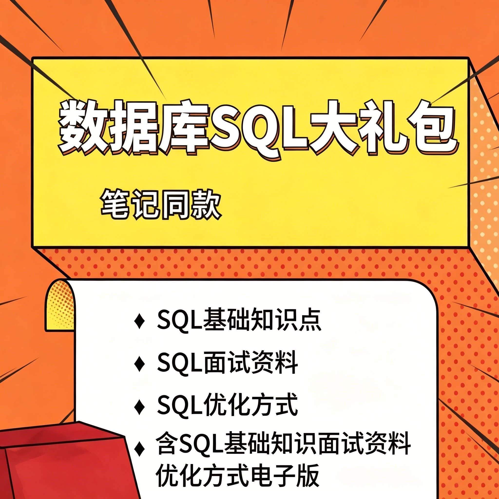 数据库SQL全套学习资料基础知识点面试考点语句优化电子文档合集