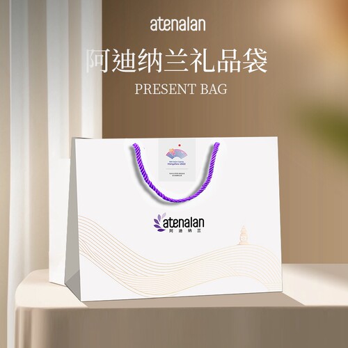 阿迪纳兰白色经典手提袋品牌礼袋