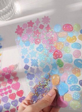 1pcs Sticker Scrapbook Bottom Collage Phone Computer Diary D