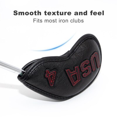 Golf Club Iron Cover Headcover SA  with Red/White stitch Gol