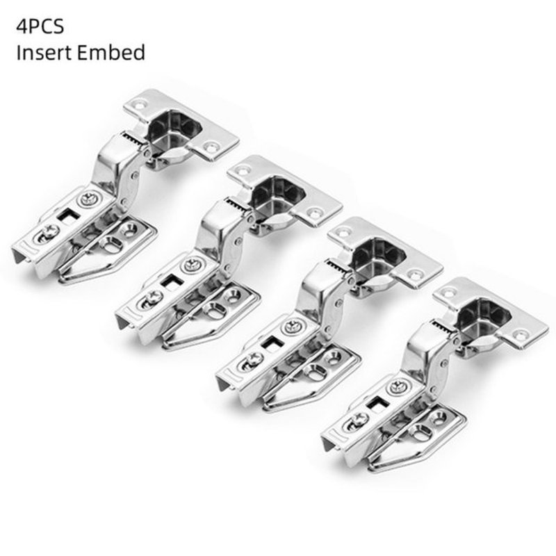 4PCS Hinge Stainless Steel Hydraulic Cabinet Hinges Damper B