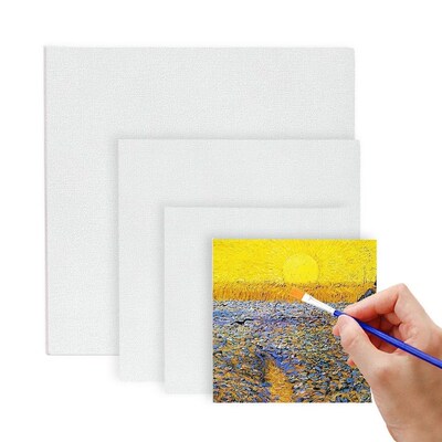 6Pcs Cotton Wood Frame  Canvas Oil Painting Professional Art