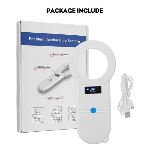 Pet Microchip Scanner Animal Pet ID Chip Reader Handheld Pet