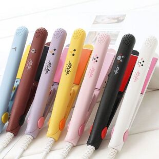 Electronic Hair Straightener Curler Mini Ceramic Iron Flat
