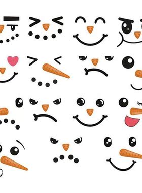 1PC Sticker Christmas Snowman Refrigerator Paste Creative