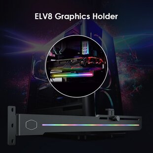 Cooler Master ELV8 ARGB LED GPU Holder Adjustable Length Hei