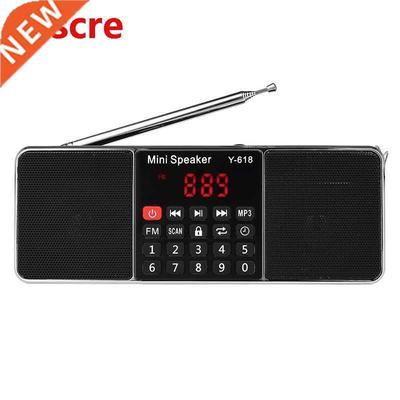 Y-618 Mini Fm Radio Digital Portable Dual 3W Stereo Speaker
