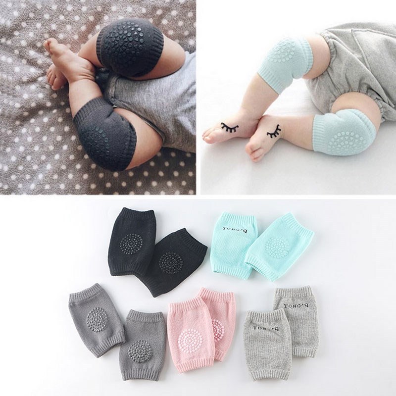 2Pcs Sports Baby Crawling Leg Pad Anti-Slip Knee Pads Kneeca