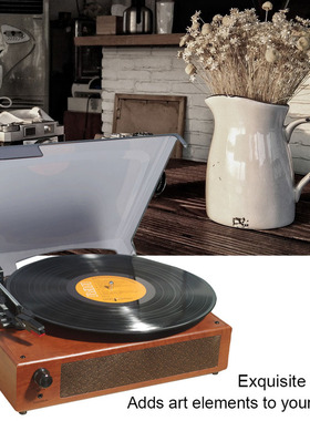 Portable Gramophone Vinyl Record Player Vintage Classic