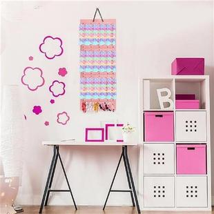 Headband Holder for Baby Girl Pink Hair Bow Storage