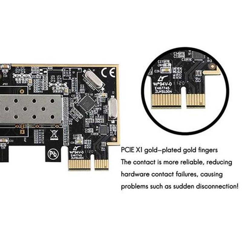 PCI Express X1 1-Port 100Mbps Fast Ethernet SFP Fiber Networ 机械设备 其他机械设备 原图主图