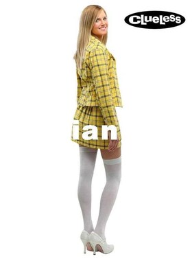 Checkered Clueless Cher Women's 90s Movie Alicia Silvers