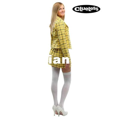 Checkered Clueless Cher Women's 90s Movie Alicia Silvers