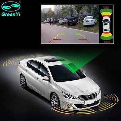 GreenYi Car Video Parking Radar Sensor Front Rear 16mm 8 Fl