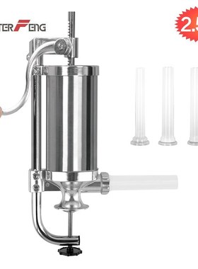2.5 LBS Homemade Sausage Meat Stuffer Stainless Steel Manual