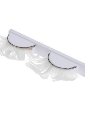 Eyelashes Lashes White False Fake Makeup Cosplay Anime