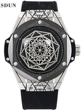 Men's automatic mechanical watch男士手表硅胶带夜光全