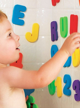 36Pcs/Set Alphanumeric Letter Bath Toy 3D Puzzle Baby Bath T