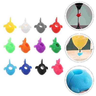 Markers Cup Drink Charms Silicone Identifier Marker Tags