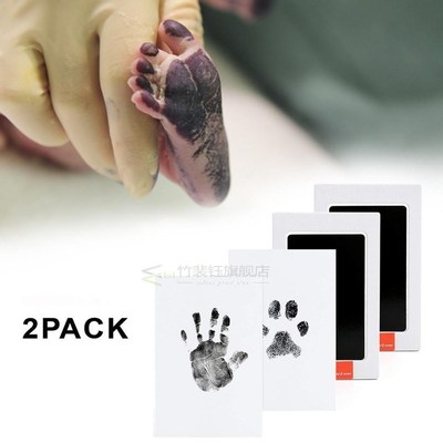 New Baby Footprints Handprint Ink Pads Safe Non-toxic Ink Pa