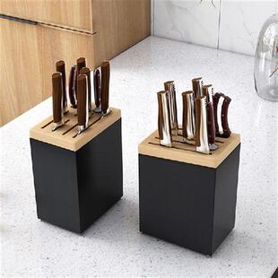 Stainless Steel Kitchen Knife Holder Organizer Countertop