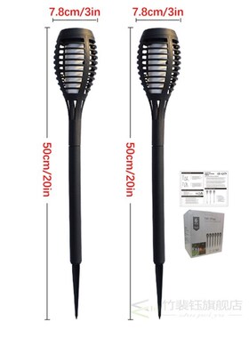 12 LED Solar Flame Lamps Outdoor Solar Garden Light Flickeri