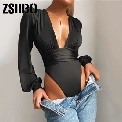 sexy bodysuit Long sleeve bodycon body suit summer fashion s