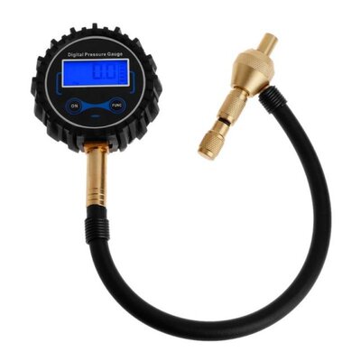 Digital Tire Rapid Deflator Pressure Gauge 200Psi with Chuck