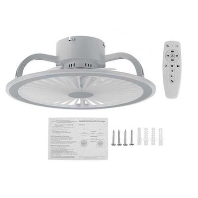 114W Dimmable Ceiling Fan Lamp With Remote Control Fan Lamp