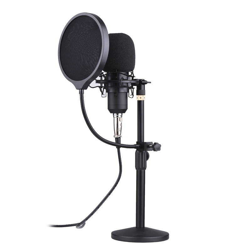 muslady Professional Desktop Condenser Recording Microphone