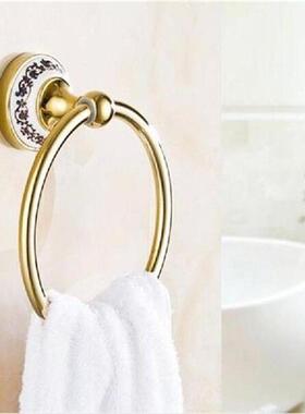 Towel Rings Light Luxury Brass Gold Towel Ring Towel Holder