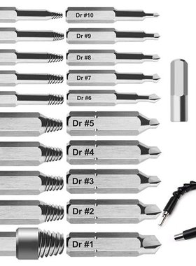23 Pcs Daed Screw Extractor Set for Broken Screw or Bolt, Br