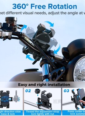 Anti-Shake Bike Phone Holder Stable Bicycle Motorcycle Phone