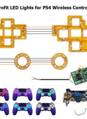 6-Color Easy-install Luminated D-Pad Thumstick Face Button D