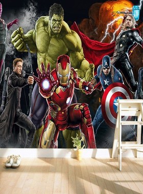Avengers Custom 3D wallpaper for walls Hulk Iron man Captain