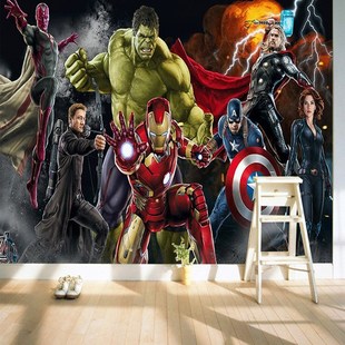 Avengers Custom 3D wallpaper for walls Hulk Iron man Captain