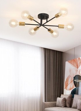 Modern chandelier Sputnik lamps semi-embedded ceiling lamp b