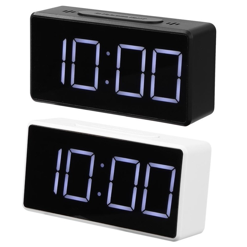 LED Digital Alarm Clock Backlight Snooze Mute Desktop Electr