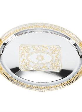 Bathtub Tray Stainless Steel Serving Oval Appetizer Platter