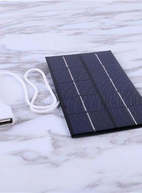 USB Solar Panel Outdoor 5W 5V Portable Polysilicon   Epoxy