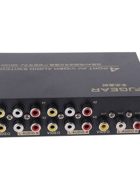 4 Port AV Video RCA 4 Input 1 Output Switcher Switch Selecto
