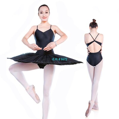 Black Spaghetti Straps Camisole Leotards Ballet Practice Dan