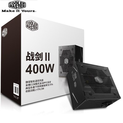 Cooler Master PC PS Computer Power Supply Rated 400W 400 Wat