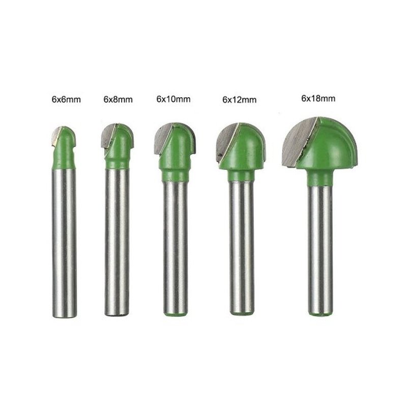 6-18mm Ball Nose End Mill Router Bit Round Nose Cove Core Wo