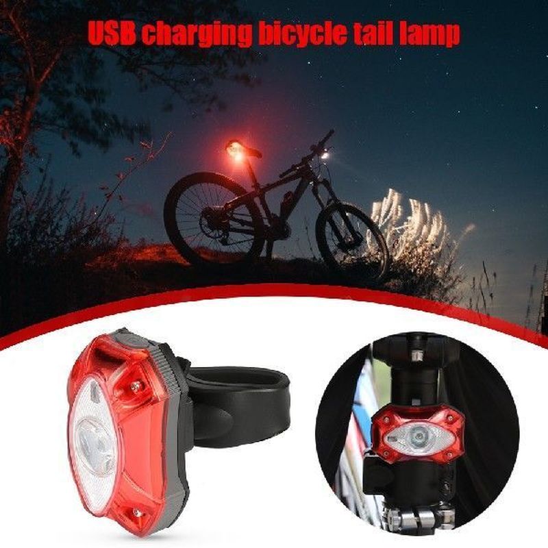 Rear Mountain Bike Bicycle Light Rechargeable 3W USB