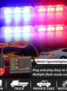 2 X 3led Strobe Light Emergency Flash Warning light LED stro