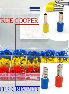 1000pcs/lot   Bootlace cooper  Ferrules kit set Wire Copper