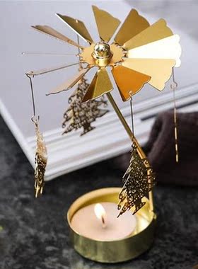 Silver Gold Candlesticks Rotating Romantic Rotation Wedding